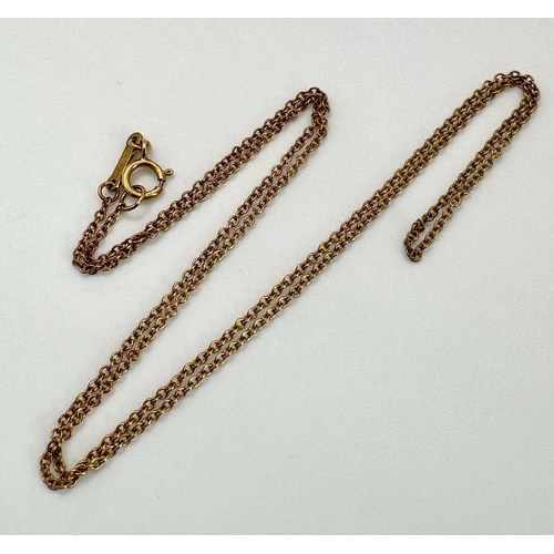 84 - TIFFANY & CO 18 carat GOLD FINE CHAIN NECKLACE.Designed by Elsa Peretti and having full  Tiffany mar... 