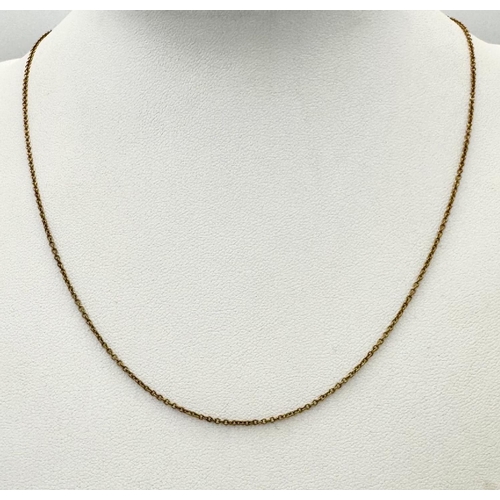 84 - TIFFANY & CO 18 carat GOLD FINE CHAIN NECKLACE.Designed by Elsa Peretti and having full  Tiffany mar... 