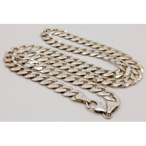 670 - STERLING SILVER CURB CHAIN 36.7G 20
