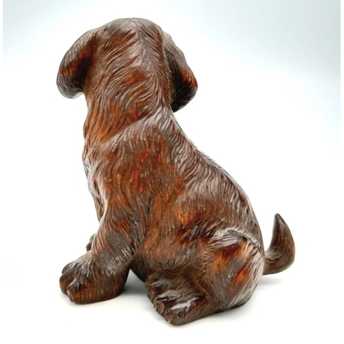 175 - The definition of cuteness: A miniature, highly detailed, Labrador puppy, excellently hand carved on... 