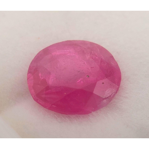 96 - A 2.44ct Burmese Ruby - Pigeon Blood Red Colour. WGI and IGL certified.