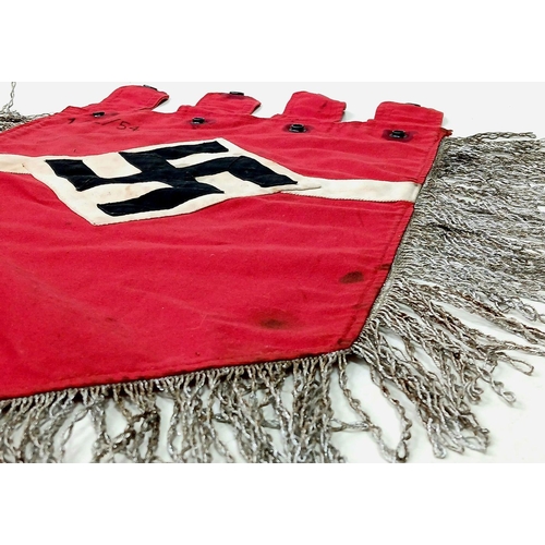 236 - 3rd Reich Hitler Youth Trumpet Banner with unit marking.