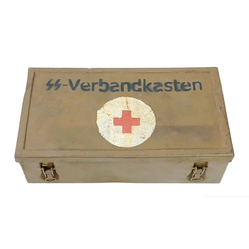 243 - 3rd Reich Waffen SS First Aid Tin and contents.