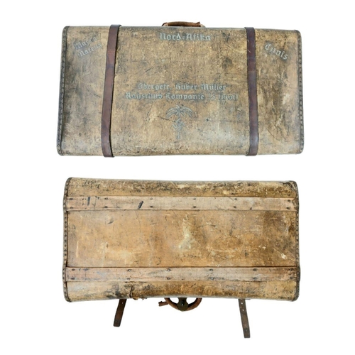 384 - WW2 German Suitcase. Used by a soldier in the Africa Corps. A Veteran bring back, as this was found ... 