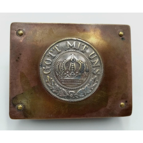 454 - WW1 Imperial German Trench Art Stamp Box.