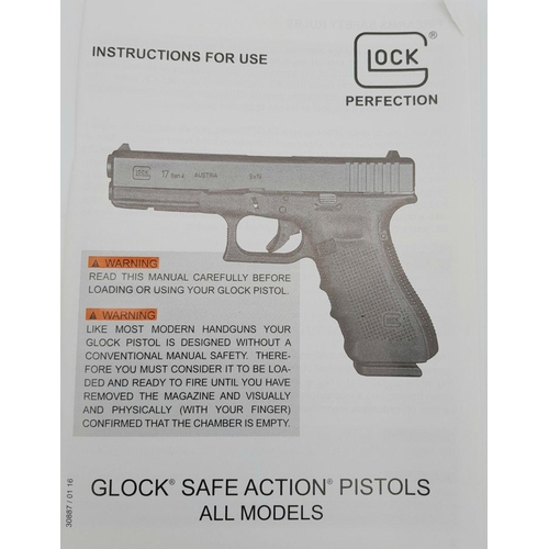 71 - A 9mm Glock Model 19 Generation 3 Semi-Automatic Pistol. As new with spare mag, loader, instructions... 