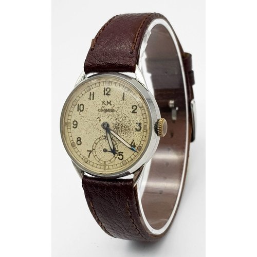 90 - WW2 German Kriegsmarine Siegerin Antimagnetic Wristwatch as favoured by U-boat crewman. Recently ser... 