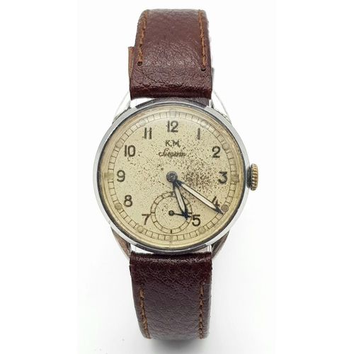 90 - WW2 German Kriegsmarine Siegerin Antimagnetic Wristwatch as favoured by U-boat crewman. Recently ser... 