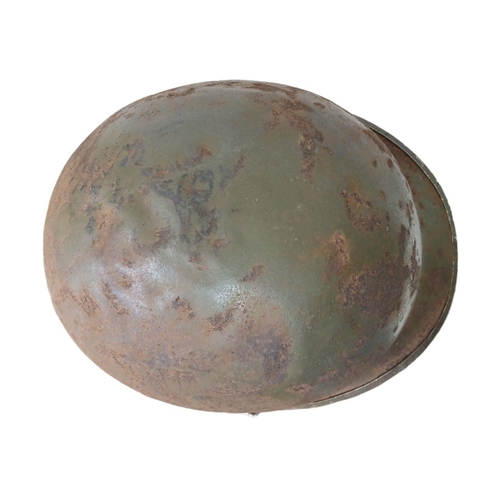 124 - WW2 US McCord Front Split Seam Swivel Bale M1 Helmet with insignia of the 36th Infantry on both side... 