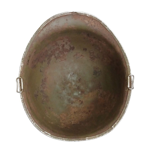 124 - WW2 US McCord Front Split Seam Swivel Bale M1 Helmet with insignia of the 36th Infantry on both side... 