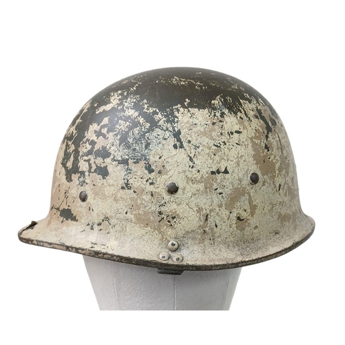 159 - Gulf War 1 Desert Storm/Shield Relic Iraqi M80 Helmet. This veteran bring back has the insignia of t... 