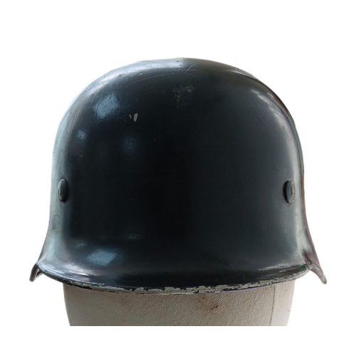 41 - WW2 Lightweight German M34 Double Decal Police Helmet with Liner.