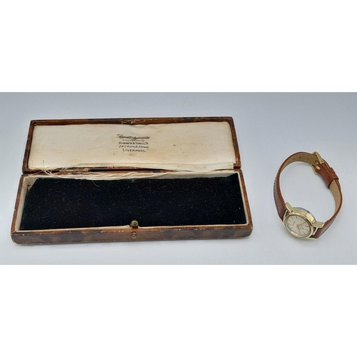 458 - A Vintage Gold Tone Ladies Omega Seamaster ‘Ladymatic’ Automatic Watch, 20mm Case. Working Order and... 