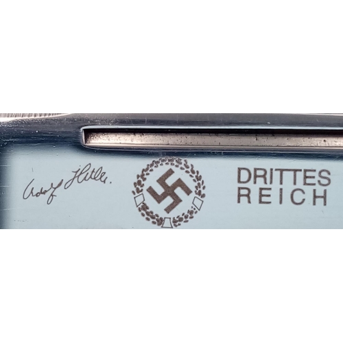 461 - 3rd Reich Patriotic Penknife with etched blade.