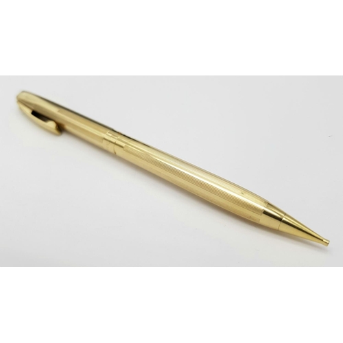 280 - Vintage Gold Plated SHEAFFER PROPELLING PENCIL. Made in USA.