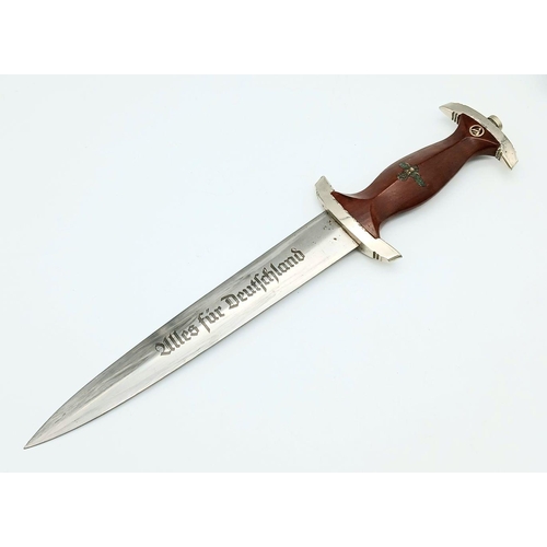 123 - An Early German S.A. Dagger by C.J. Krebs. Blade length of 22cm with markings of: RZM, M 7/5. C.J. K... 