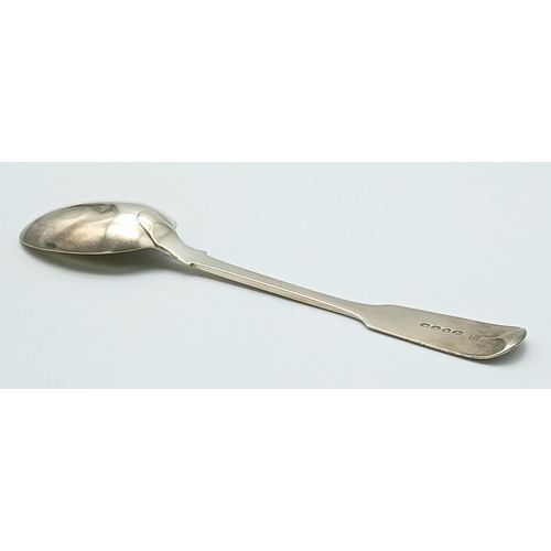 448 - Antique WILLIAM IV SILVER TABLE SPOON. Hallmark for Lias, London 1834. Approx 71 grams. 22 cm.