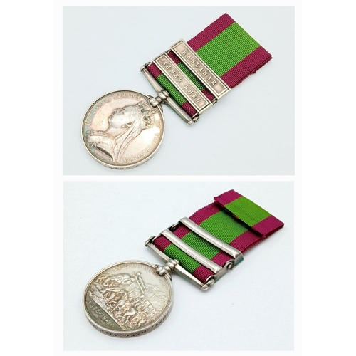 80 - A second Afghan War pair and LS&GC Medal group of three to a soldier of the Kings’s Royal Rifle Corp... 