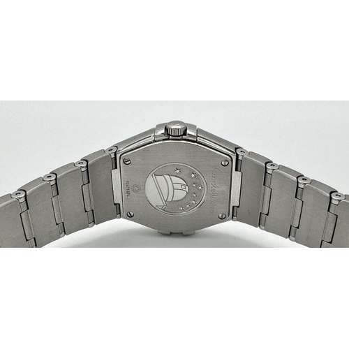 358 - An Omega Constellation Diamond Quartz Ladies Watch. Stainless steel bracelet and case - 28mm. Mother... 