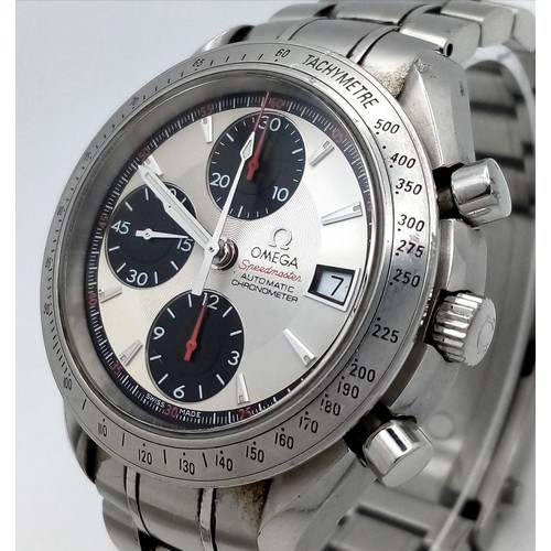 58 - An Omega Seamaster Automatic Chronograph Gents Watch. Stainless steel bracelet and case - 40mm. Silv... 