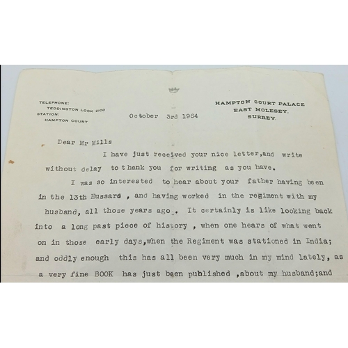 1137 - Two Original Signed communications by Olave Baden-Powell, wife of Robert Baden-Powell. The first, da... 