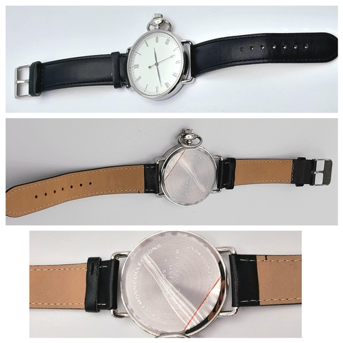 1200 - A Parcel of Three Ex Display Military Homage Watches Comprising; 1) A 1930’s Design British Naval Of... 