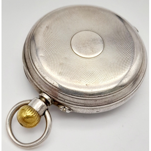 1102 - An Antique London Hallmarked 1886/7 Silver Manual Wind Pocket Watch. Subsidiary Dial, Working Order.... 