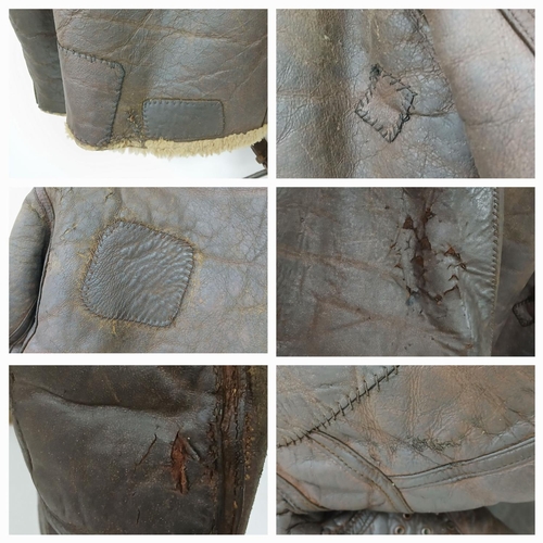 1290 - An Original WW2 RAF Sheepskin and Leather Flying Jacket Size Large/Extra Large. From a WW2 Collector... 