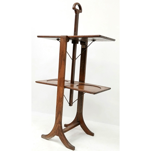 933 - An Antique Wooden Cake/Pie Stand. 79cm height.