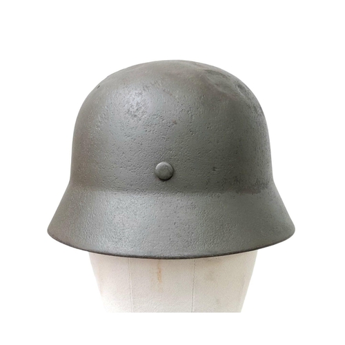 177 - WW2 German Hitler Youth Double Decal M35 Helmet with liner and Chinstrap. A German cellar find. Ther... 