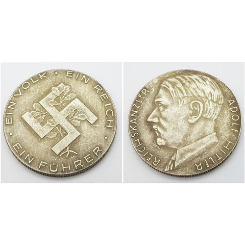 279 - 3rd Reich Cased Medallion “One People, One Nation, One Leader.”