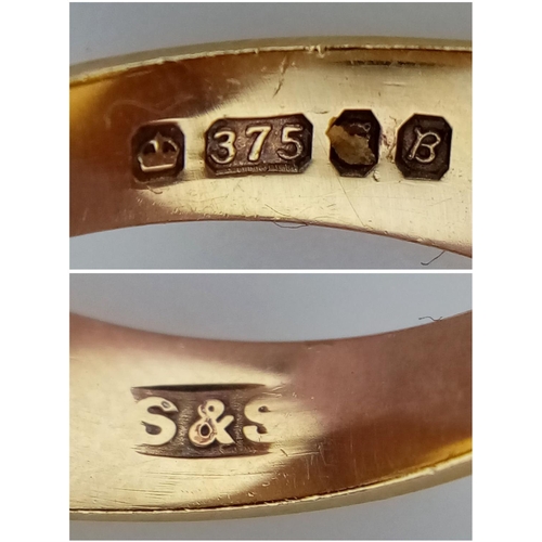 432 - A 9K YELLOW GOLD DIAMOND SET OVAL SIGNET RING. 5.6G IN WEIGHT. SIZE N. Ref: SC 5001.