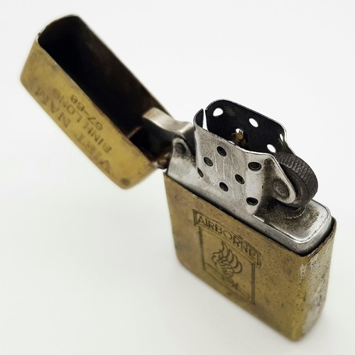 433 - Vietnam War Era Zippo Lighter. Date coded for 1968. Looks like this one really has been there. UK Ma... 