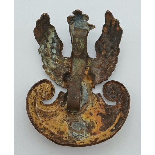 475 - WW2 Battle of Narvik Relic Polish Cap Badge from an Adriane Helmet. This badge was actually found in... 