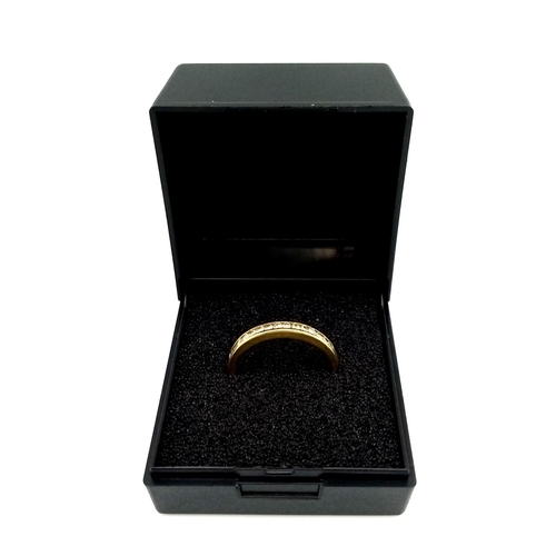 70 - Sparkling 18 carat GOLD and DIAMOND RING. Having a full sweep of 15 DIAMONDS set to top. 2.9 grams. ... 