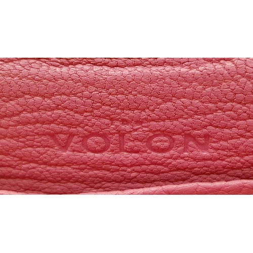 757 - A Sassy Volon Multi-Coloured Leather Hand/Shoulder Bag. Red, white, blue and brown leather exterior.... 