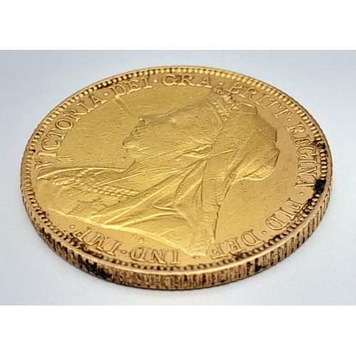 99 - An 1899 Queen Victoria 22K Gold Full Sovereign.