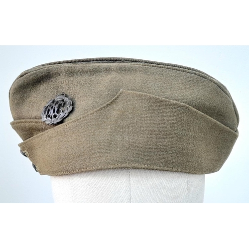 27 - WW1 Royal Flying Corps Officers Side Cap with RFC Buttons and Cap Badge.