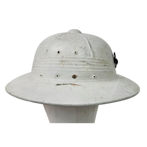 276 - WW2 USMC Hawley Tropical Helmet Dated 1943.