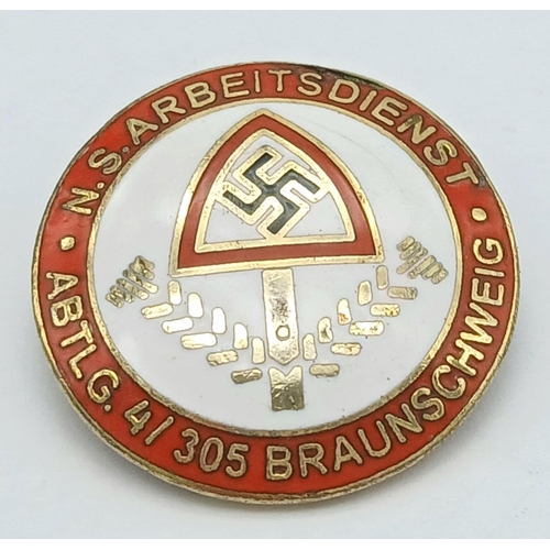 966 - 3rd Reich German Labour and Workers Front Lapel Pin.