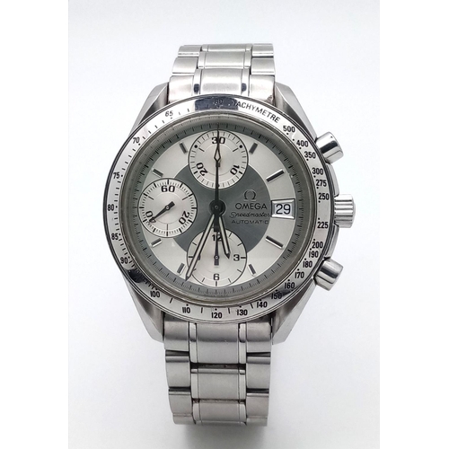 1093 - An Omega Speedmaster Automatic Chronograph Gents Watch. Model 351330. Stainless steel bracelet and c... 