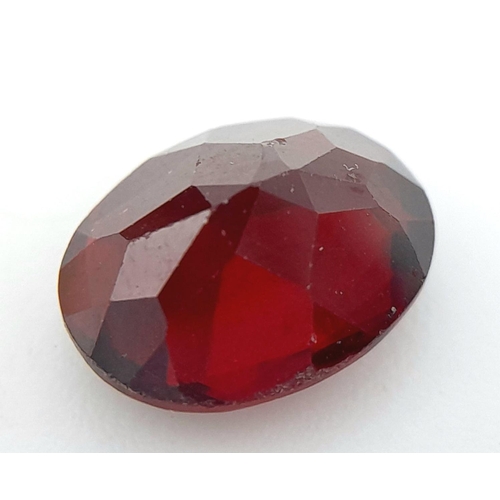 1199 - A 2.18ct Oval Cut Garnet. Comes with EGL certificate.