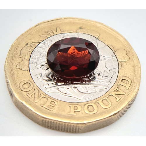 1199 - A 2.18ct Oval Cut Garnet. Comes with EGL certificate.