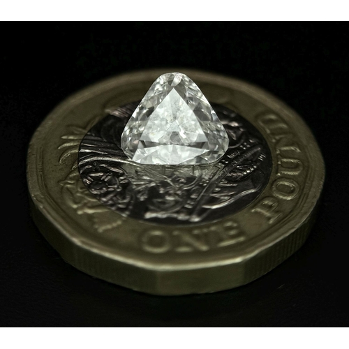 1107 - A 1.272ct Trilliant Cut Diamond. SI1 clarity, H colour. Comes with IDL certificate.