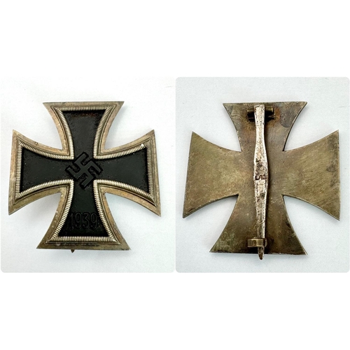 135 - WW2 Cased German Iron Cross 1 st Class. Maker Marked Ldo/10 for Foerster & Barth Pforzheim. 3 pa... 