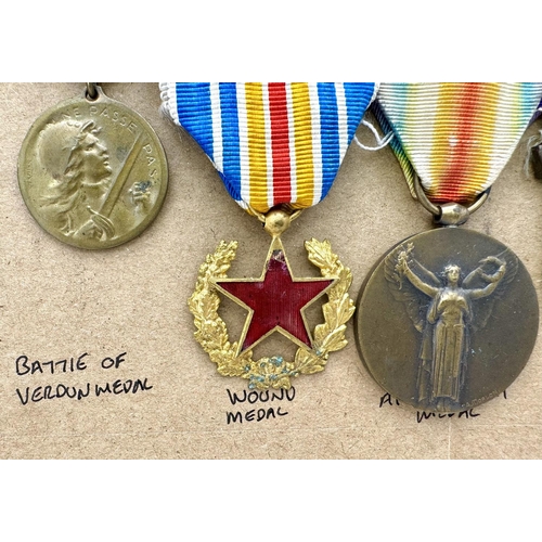 138 - WW1 Military Medal Group awarded to a French soldier for his actions above and beyond the call of du... 