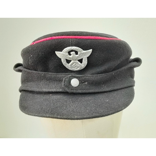 283 - WW2 German Fireman’s M43 Cap.