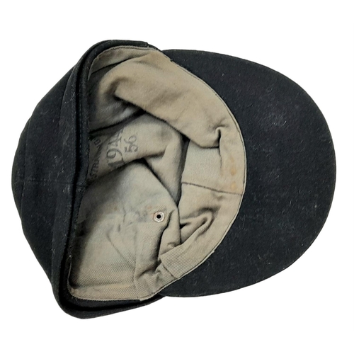 310 - WW2 German Panzer Enlisted Mans/Nco’s M43 Cap. The insignia has been removed which means the soldier... 