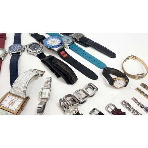 385 - Large selection of WRISTWATCHES for Spares and Repairs.  Makes to include ACCURIST, H.Samuel ,Roamer... 