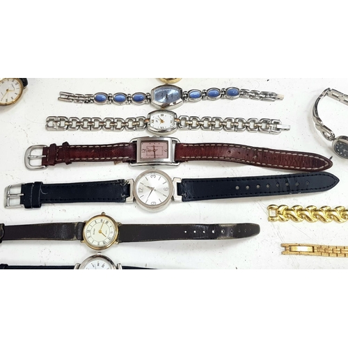 385 - Large selection of WRISTWATCHES for Spares and Repairs.  Makes to include ACCURIST, H.Samuel ,Roamer... 